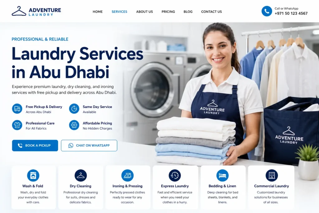 Laundry Services in Abu Dhabi